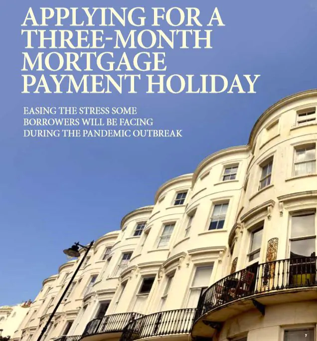 Applying For A Three-Month Mortgage Payment Holiday 8 HWM3Mth