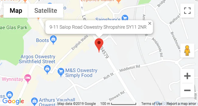 map oswestry min