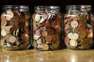 Retirement Planning 8 Three jars of coins